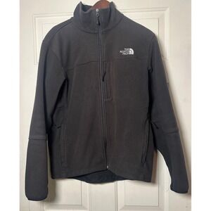 The North Face Windwall Jacket Men's Medium Black Full Zip Outdoor‎ Coat